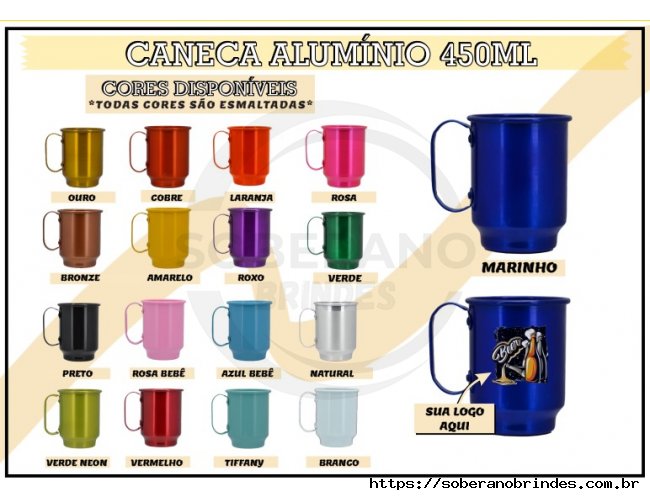 Caneca Alumnio 450 ml