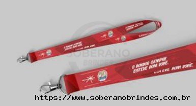 Cordo Digital 20 mm Personalizado vermelho