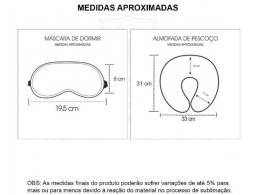 Kit Almofada de Pescoo e Mscara de Dormir