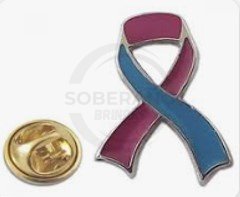 Pin Lao Outubro Rosa e Novembro Azul