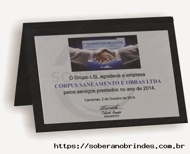 Placa Homenagem livro